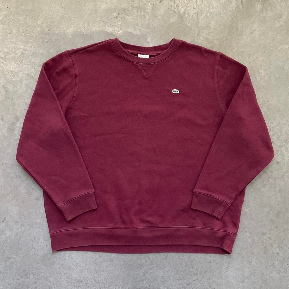 Vintage Lacoste Burgundy Sweatshirt